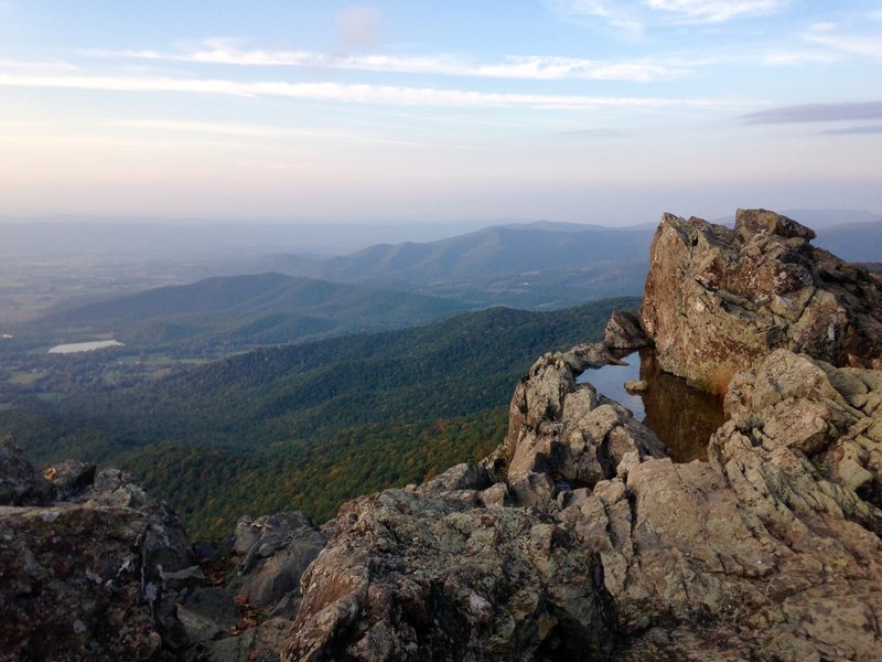 Little Stony Man, as seen from the Stonly Man Trail in early October.