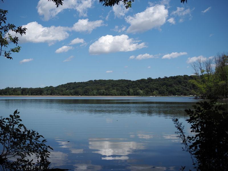 View of Creve Coeur Lake from the Meadows Loop Trail.