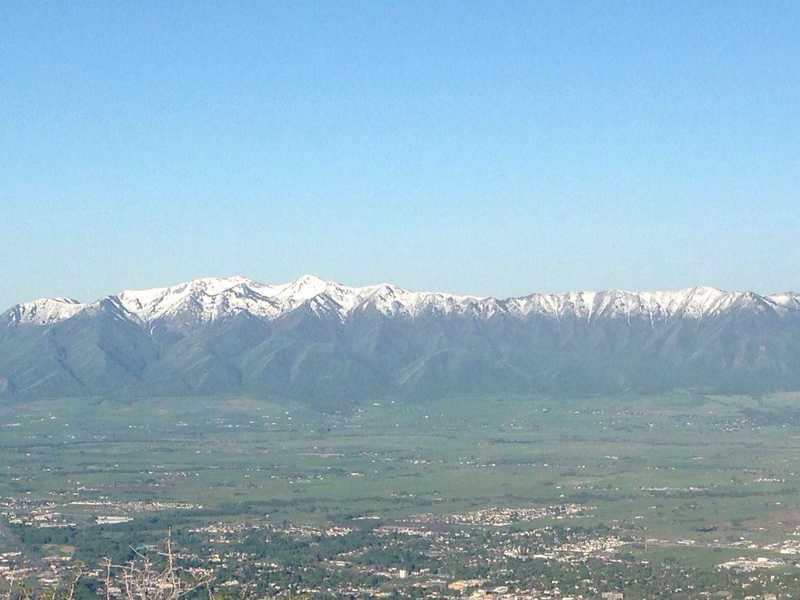 A view of the valley and the Wellsvilles from atop Saddleback