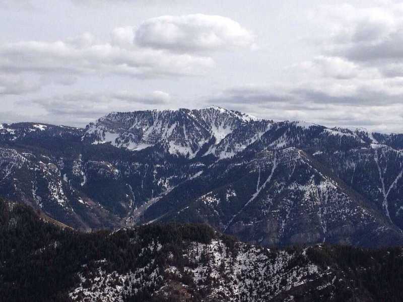 A view of Logan Peak and the surrounding gullies and mountains are your reward for making your way up the King Nature Park North Ridge Trail.