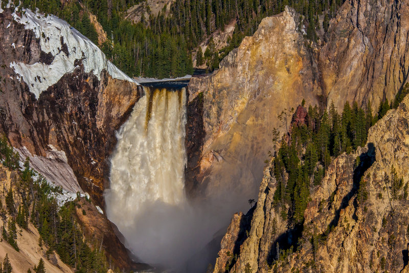 Upper Falls in the Grand Canyon of the Yellowstone.