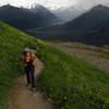 Heading up to Harding Icefield.