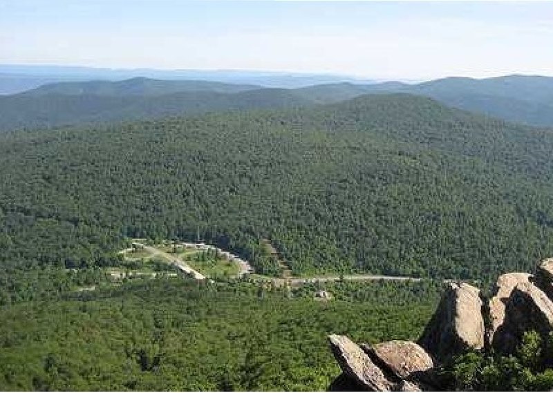 Overlooking Thornton Gap