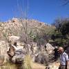 Exploring Romero Canyon.