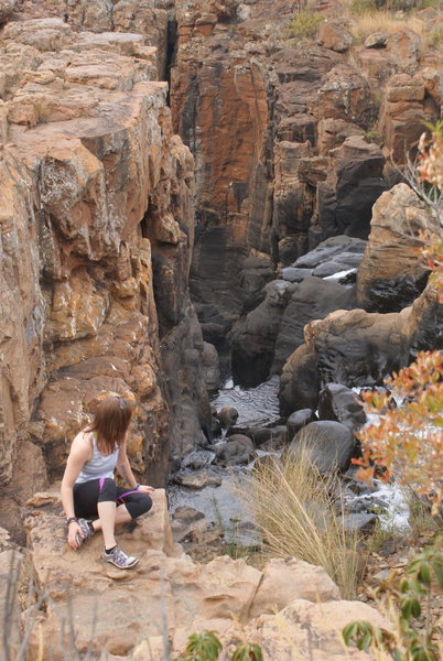 Take in the view and the sounds of this waterfall near the Bourke's Luck Potholes. It is very peaceful.