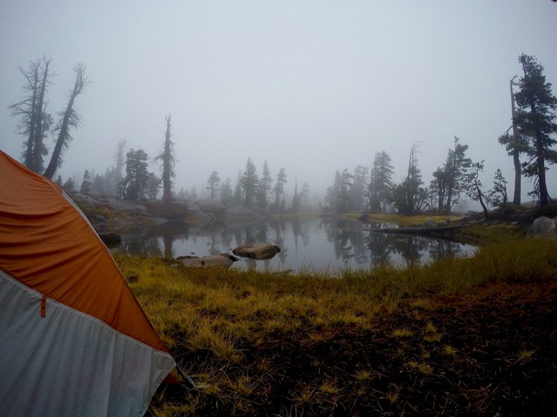 Our campsite at Five Lakes Basin.