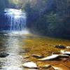 The School House Falls are one of the highlights of the Panthertown Valley Loop.