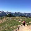 On the way up the Skyline trail in July 2015.