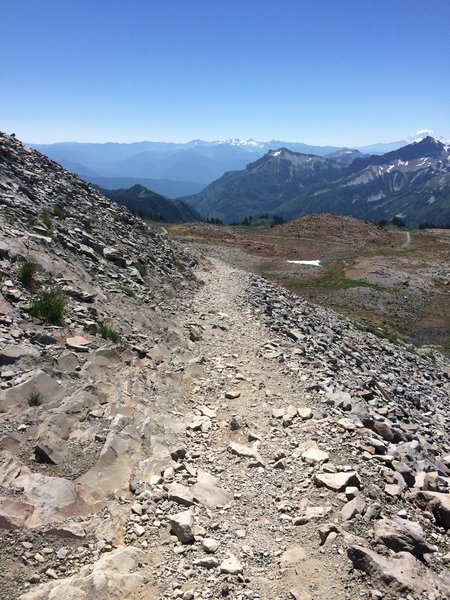 Different terrain once upper and lower Skyline reconnect.