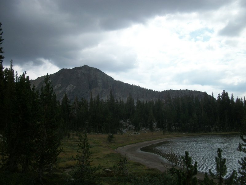 Upper State Lake with Dougherty Peak in the background.