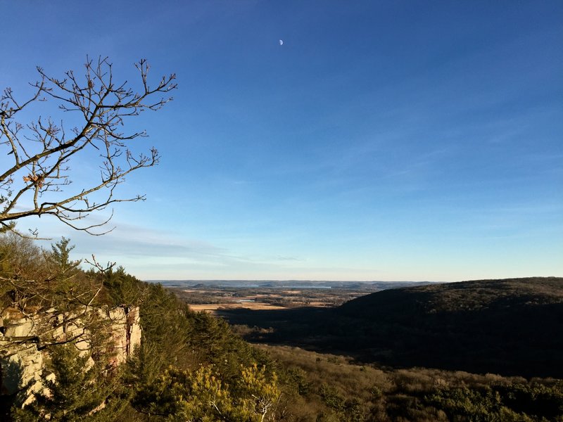 Looking east, southeast toward Lake Wisconsin.