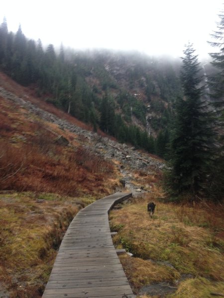 Making our way round Lake Twenty Two.