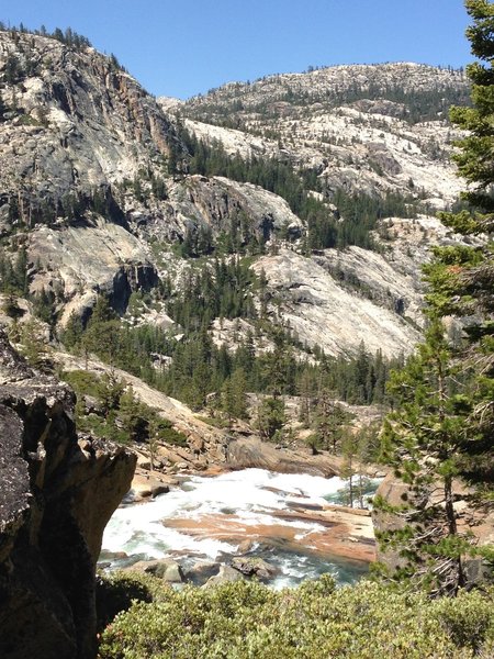 Heading into the canyon.