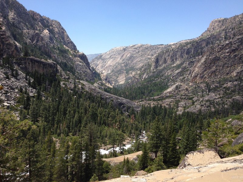 Looking out towards the Grand Canyon of the Tuolumne.