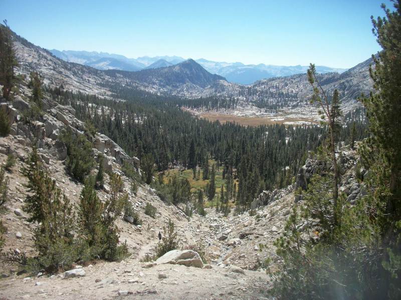 Views of Granite Basin from Granite Pass on the Simpson Meadow Trail.