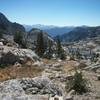 View west from the Granite Lip on the Simpson Meadow Trail.