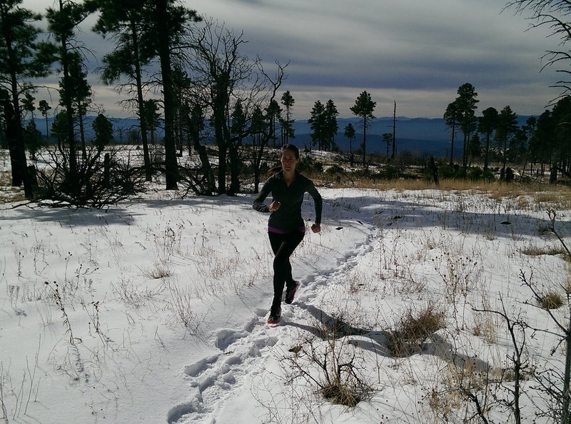 Snowier up high in Wilson Mountain.