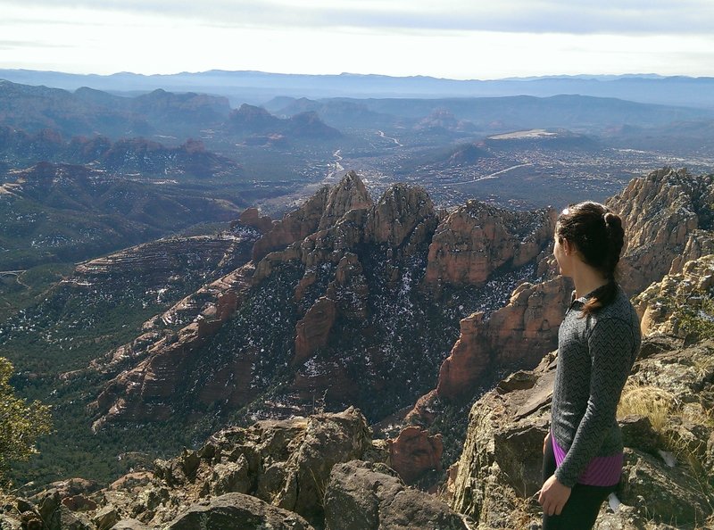 From the viewpoint just off the Wilson Mountain Trail there are great views of Sedona.