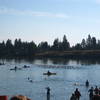 Summer triathlon at Medical Lake