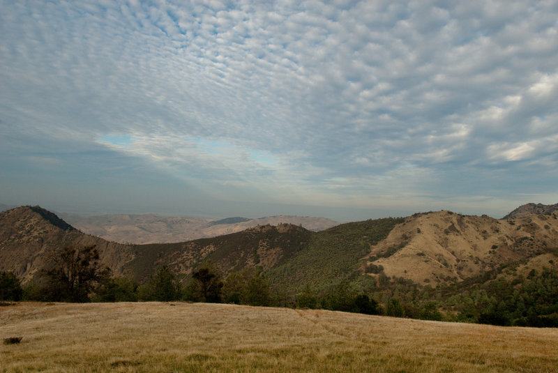 View along the Meridian Ridge Fire Road.