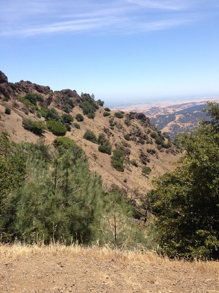 View from North Peak Trailhead.