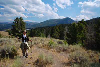 Hiking in Yellowstone NP.