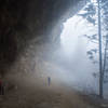 Alum Cave in the fog