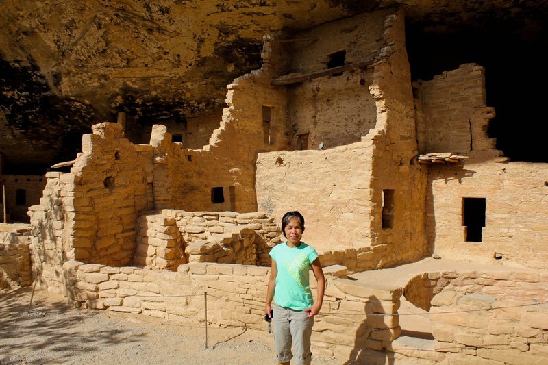 Cliff dwellings.