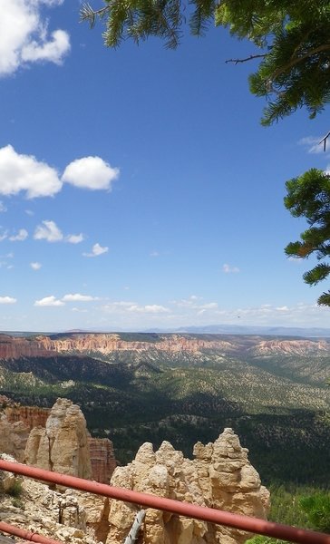 View from Rainbow Point and the end of the trail.