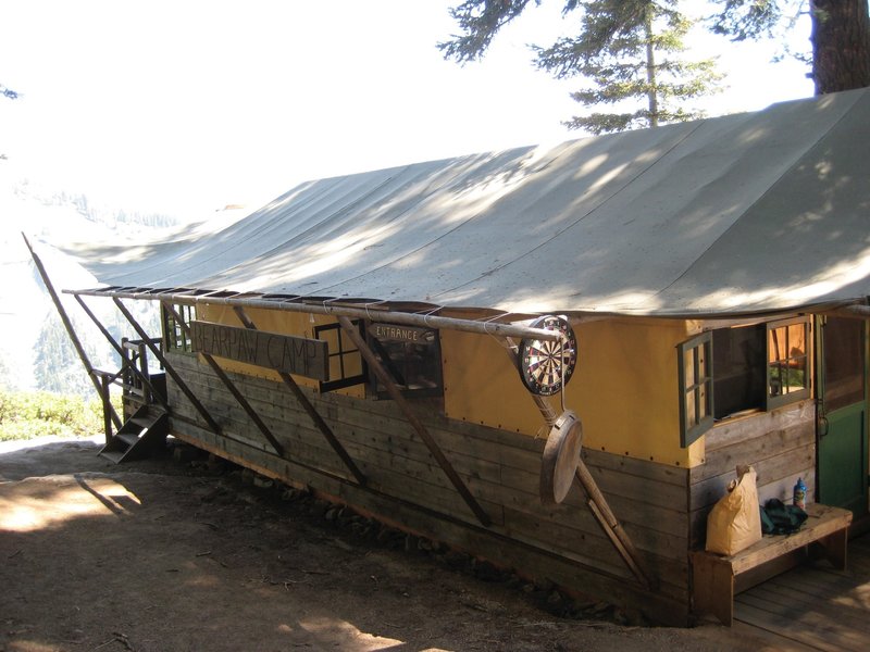 Bear paw Camp.  Luxury camping.