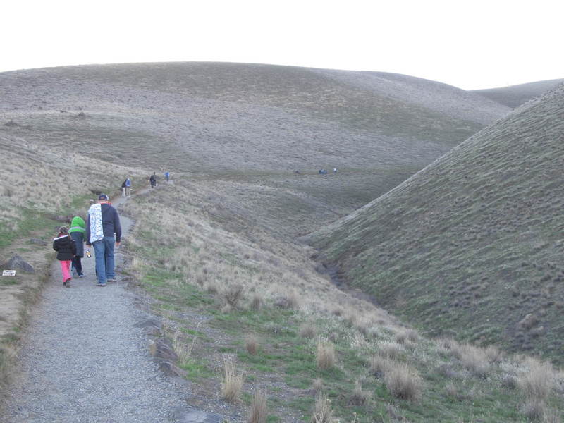 Hiking the Canyon Trail in mid-February