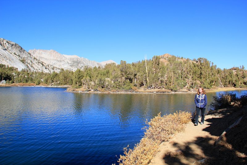 Trail through side of Long Lake.