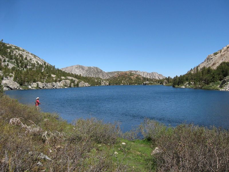 Trout fishing.