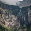 Amazing waterfall above Avalanche Lake.