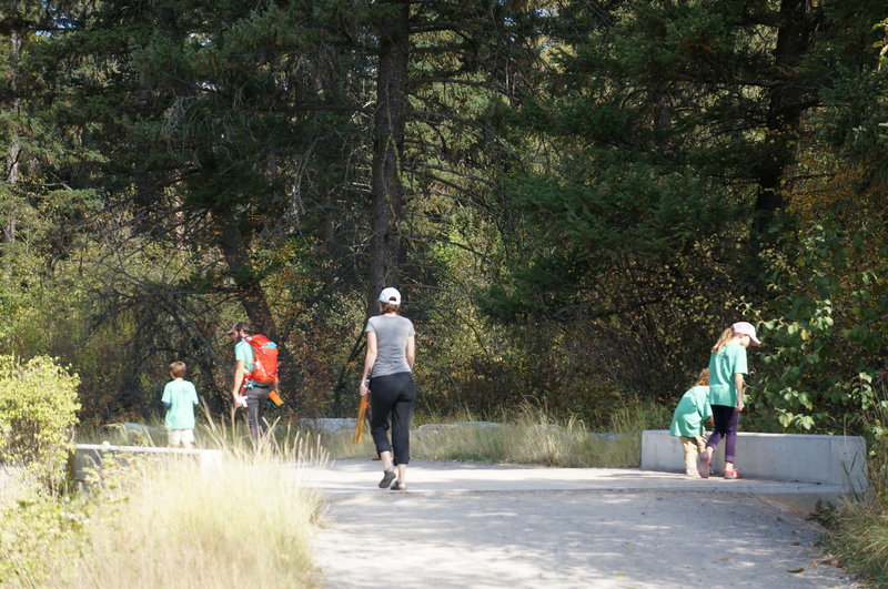 Spring Gulch crossing on the Main Rattlesnake trail.