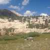 A view up into one of the basins below Piute Pass.