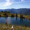 Looking out from Black and White Lakes