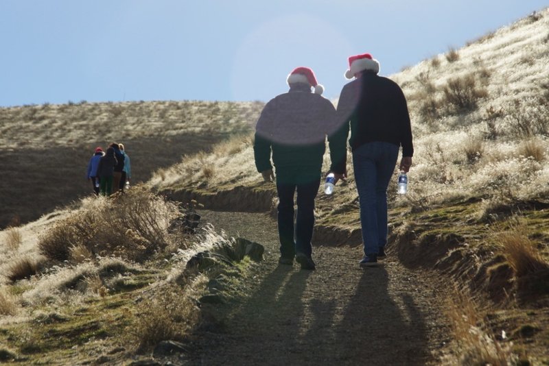 The Canyon Trail makes for an excellent holiday outing. Pictured here on Christmas 2013.