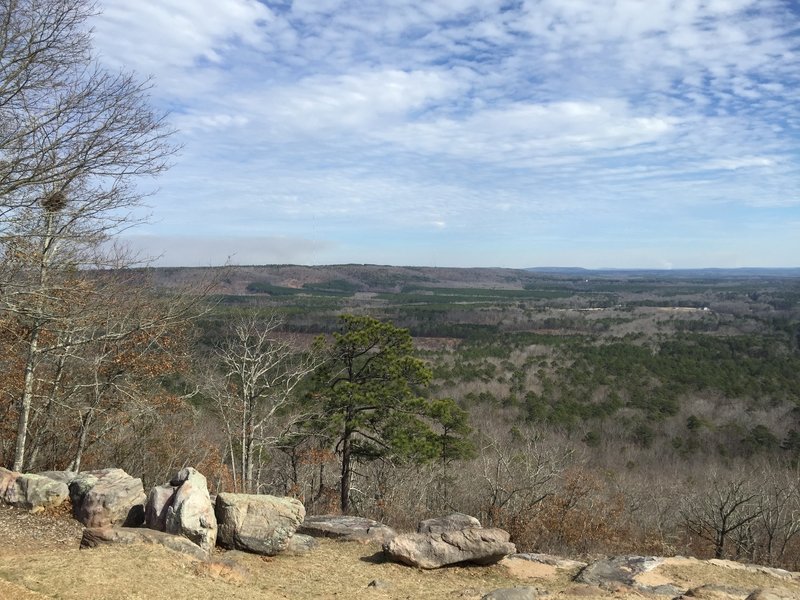 Great expansive view to the south at Dowdell Knob Loop.