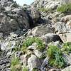 The climb/scramble up the side of Timberline Falls. Water is low in August, but you'll most likely get wet (and cold). Lake of Glass is often windy.