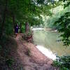 Running through the Ragnar Trail Fort Knox-KY Green Loop Trail.