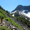 Heading up Cascade Pass Trail.