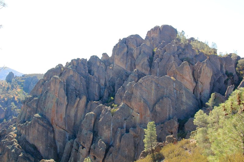 Volcanic pinnacles rocks.