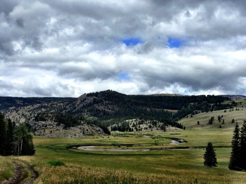 Big bend in the first meadow.