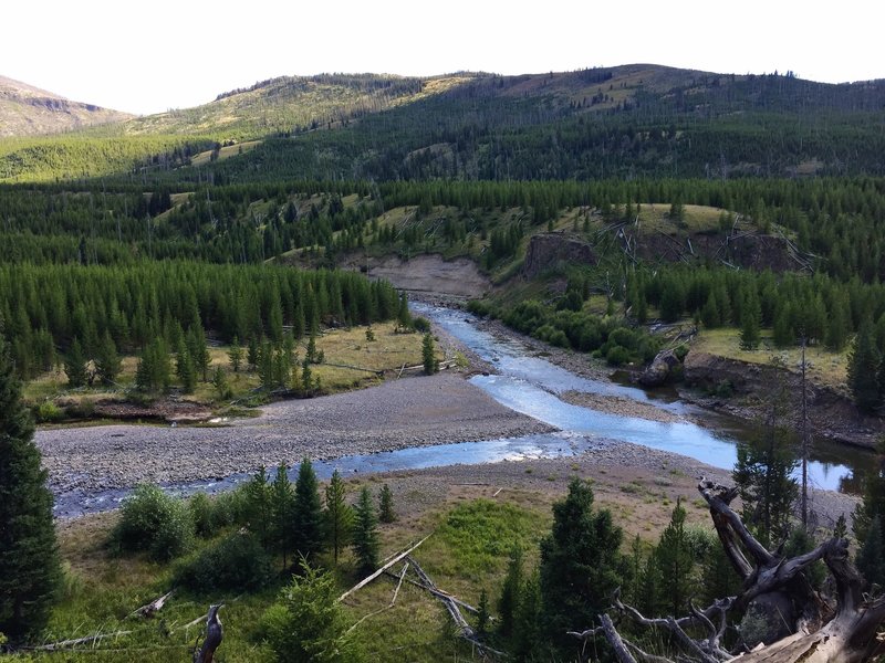 Cache Creek/Lamar River confluence.