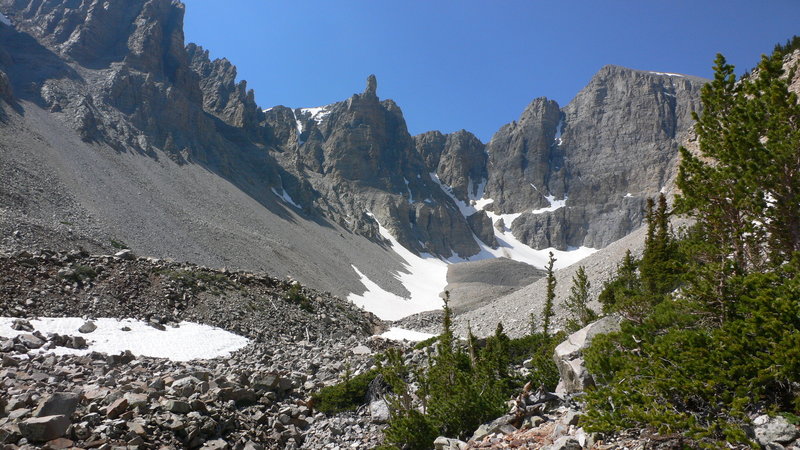 View of the peaks.