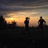 A quick water break on the Black Mountain Crest Trail.