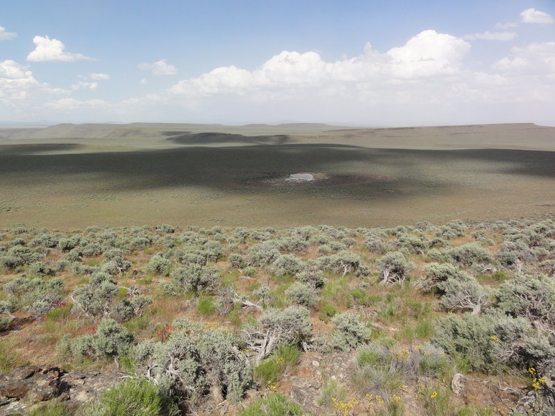 Enjoy the views of wide open sagebrush land.