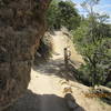 Rim Trail heading toward Hermits Rest in the "unpaved" area that is usually deserted.