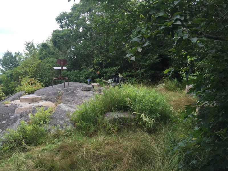 Old firetower caretaker's chair on the High Rocks.